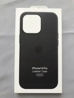 純正品iPhone14 Pro レザーケース未使用ミッドナイト美品