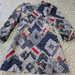 ハンドメイド レア柄 ワンピース フリーサイズ