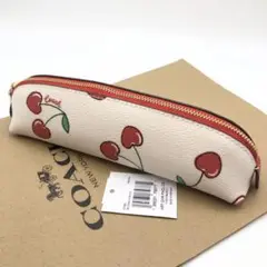 【COACH☆新作】新品! ペンシル ケース!ハート チェリー プリント!