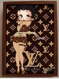ベティちゃんBettyBoopポスターフレーム付き壁掛けパロディ