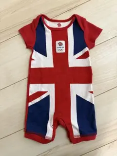 イギリス国旗 ベビー服 短袖カバーオール かわいい パジャマ おしゃれ