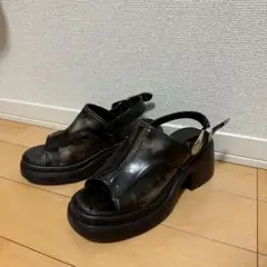 ヴィンテージカバーヒールサンダル