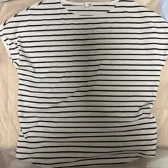 Honeys ハニーズ　フレンチスリーブトップス　ボーダー　Mサイズ
