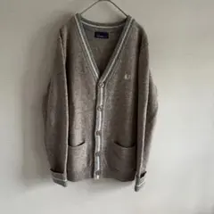 FRED PERRY ウールニットカーディガン アースカラー