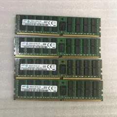 中古　Samsung 16GB DDR4 サーバー用メモリ 4枚セット