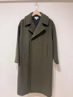 HYKE メルトンウール ダブルフェイス チェスターコート