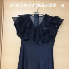 ❗️夏セール❗️MERCURYDUO2WAYシアーラッフルドッキングワンピース M