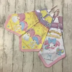 マイメロディ リトルツインスターズ ループ付タオル 3枚セット 幼稚園 保育園