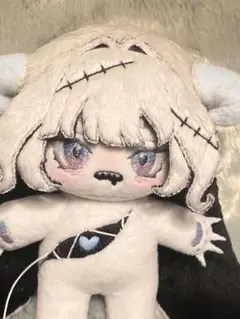 無属性　自作　ぬいぐるみ　10cm （12.5センチ）　骨入り　蓄光体　おばけ