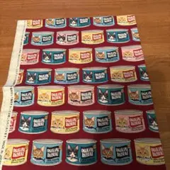 生地　ハギレ　ねこ柄　猫缶【新品】