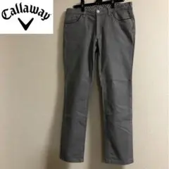 キャロウェイ 秋冬 コットン ストレッチパンツ グレー Lサイズ