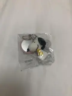オリーブヤング バニラコ スヌーピー 鏡付きキーホルダー ストラップ