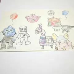 フォートナイト　子供が描いた絵☆
