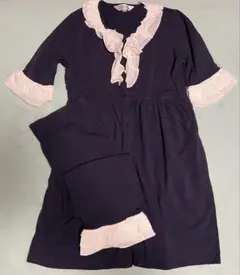 Sweet Mommy フリル付きパジャマ L ネイビー