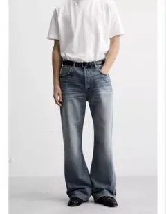 フレアフィットバギーデニムパンツ 40 完売品 ZARA