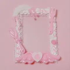 トレカ　デコ　ホイップデコ 硬質ケース トレカ　ホイップ　ピンク　メイド　羽　萌