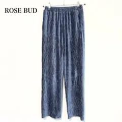 ローズバッド ベロア風イージーパンツ rosb bud コーデュロイ ジャージー