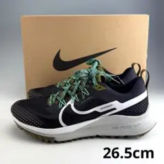 26.5cm ナイキ　リアクト　ペガサストレイル4 ブラック　オリーブ