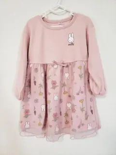 バースデイ☆miffy長袖裏毛チュールワンピース　90サイズ　ベビー