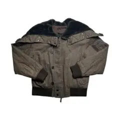 極美品 JUNIOR GAULTIER 短丈 ダウン MA-1ブラック 48 極美品 JUNIOR GAULTIER 短丈 ダウン MA-1ブラック 48