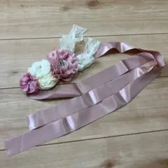 マタニティ　妊婦　マタニティフォト　写真　撮影　お花　フラワー　レース