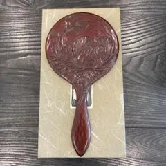 鎌倉彫 手鏡 工芸品