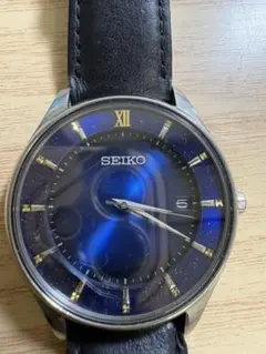 SEIKO 星空模様 ブラックレザー 限定 SBPX141(V157-0DK0