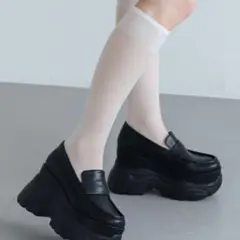 【EVOL】厚底10cmローファー 23〜23.5cm
