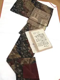 正絹 着物 高級 浜ちりめん 草木染 綾錦 作家物 小紋 松下喜晴作