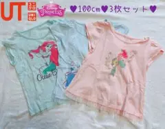 UNIQLO UT ディズニープリンセス Tシャツ 100cm★3枚セット★