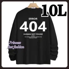 SALE【10L】ERRORロゴ 長袖Tシャツ 大きいサイズ メンズ レディース