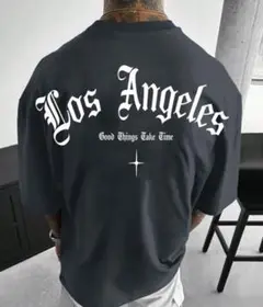 新品未使用　即日発送　Los Angeles グラフィックTシャツ ダークグレー