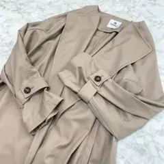 ナノユニバース　トレンチコート　ロングコート　ベージュ