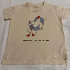 TINY COTTONS イラストTシャツ ベージュ