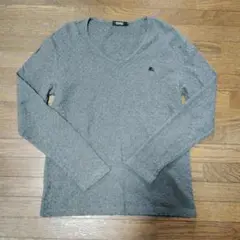 BURBERRY BLACK LABEL Vネック長袖カットソー サイズ3