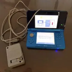 ニンテンドー3DS アクアブルー 充電器 タッチペン