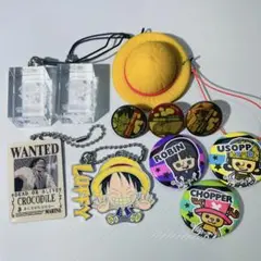 【美品】ワンピース マスコット キーホルダー フィギュア 缶バッジ セット