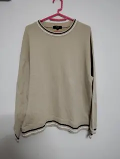 BEAMSビームス ベージュ クルーネック スウェット L