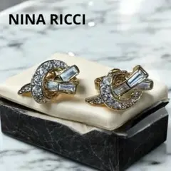 美品★NINA RICCI ニナリッチ★イヤリング キラキラ ゴールド アクセ