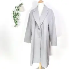 アーバンリサーチロッソ 【F】 ロングコート グレー ゆるダボ 大きめサイズ