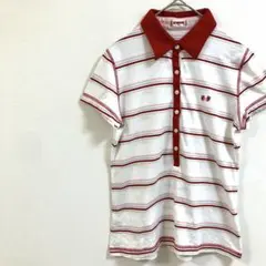 C2780 マックレガー　ポロシャツ（M ）半袖　ボーダー　綿100%