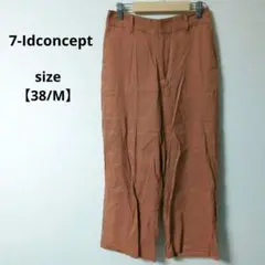 ★美品★ 7-Idconcept コットン ワイドレッグスラックス【M】