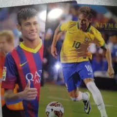 ネイマール選手　下敷き　2枚