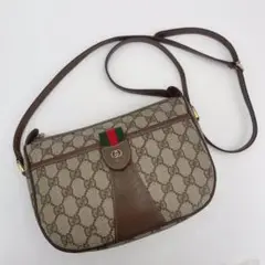 美品❣️GUCCI グッチ ショルダーバッグ GG シェリーライン PVC