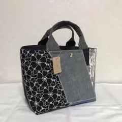 ハンドメイドトートバック❣️ デニムパッチワークC