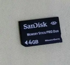 PSPメモリースティックDUO 4GB フォーマット済