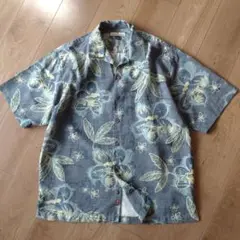 Tommy Bahama アロハシャツ/シルク100%/A206/古着/M