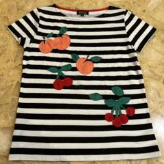 SONIA RYKIEL ストライプ柄 半袖Tシャツ サイズ32 S