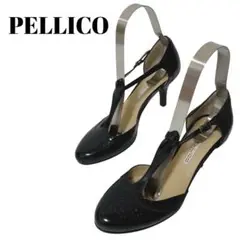 良品✨ PELLICO ペリーコ Tストラップ （22.5）メダリオン　パンプス