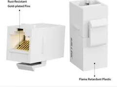 RJ45 Cat6 キーストーンカプラー 25個パックキーストンジャック.ブルー